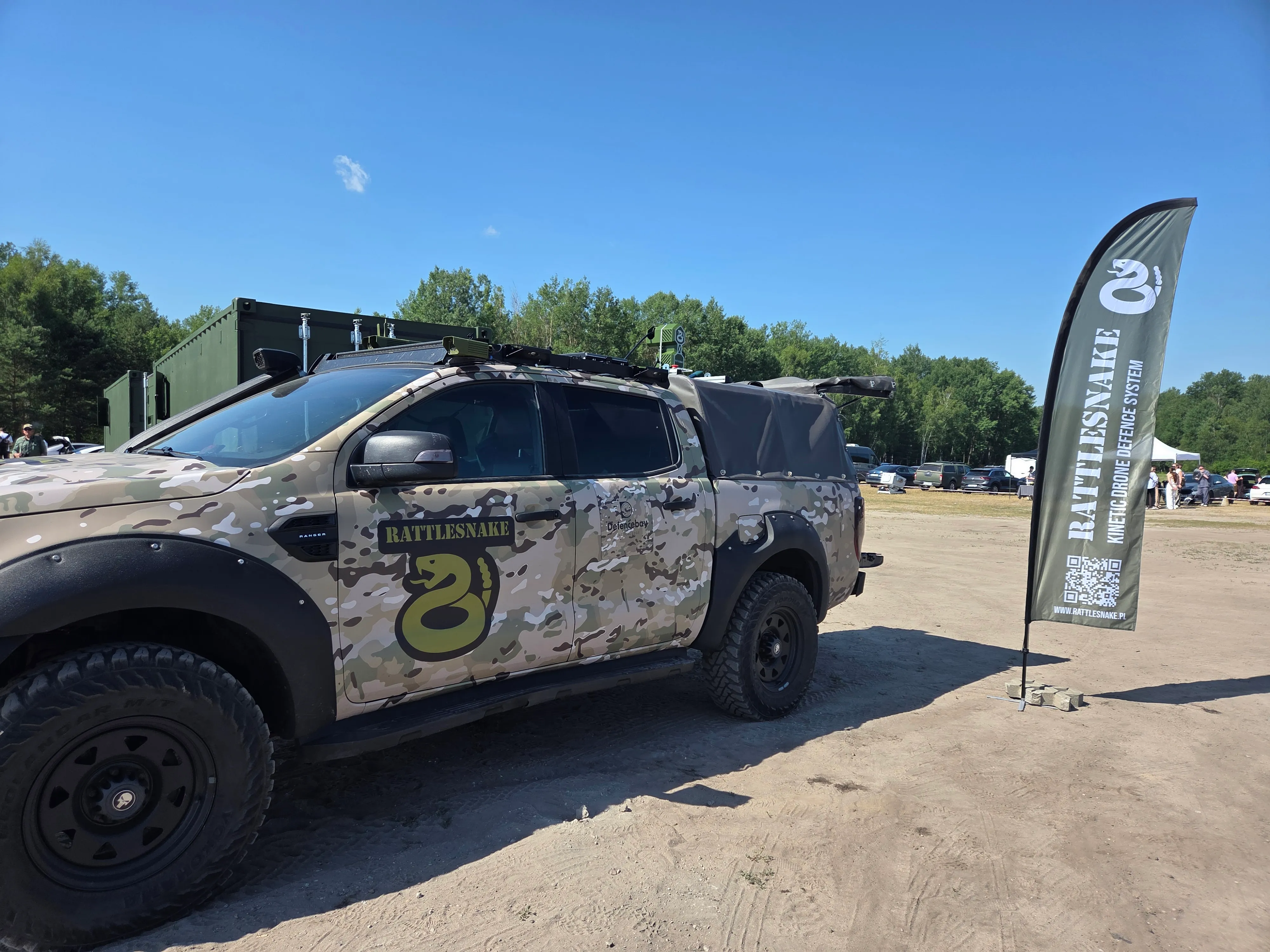 Rattlesnake in a pickup-mounted configuration at the Poligon Innowatora